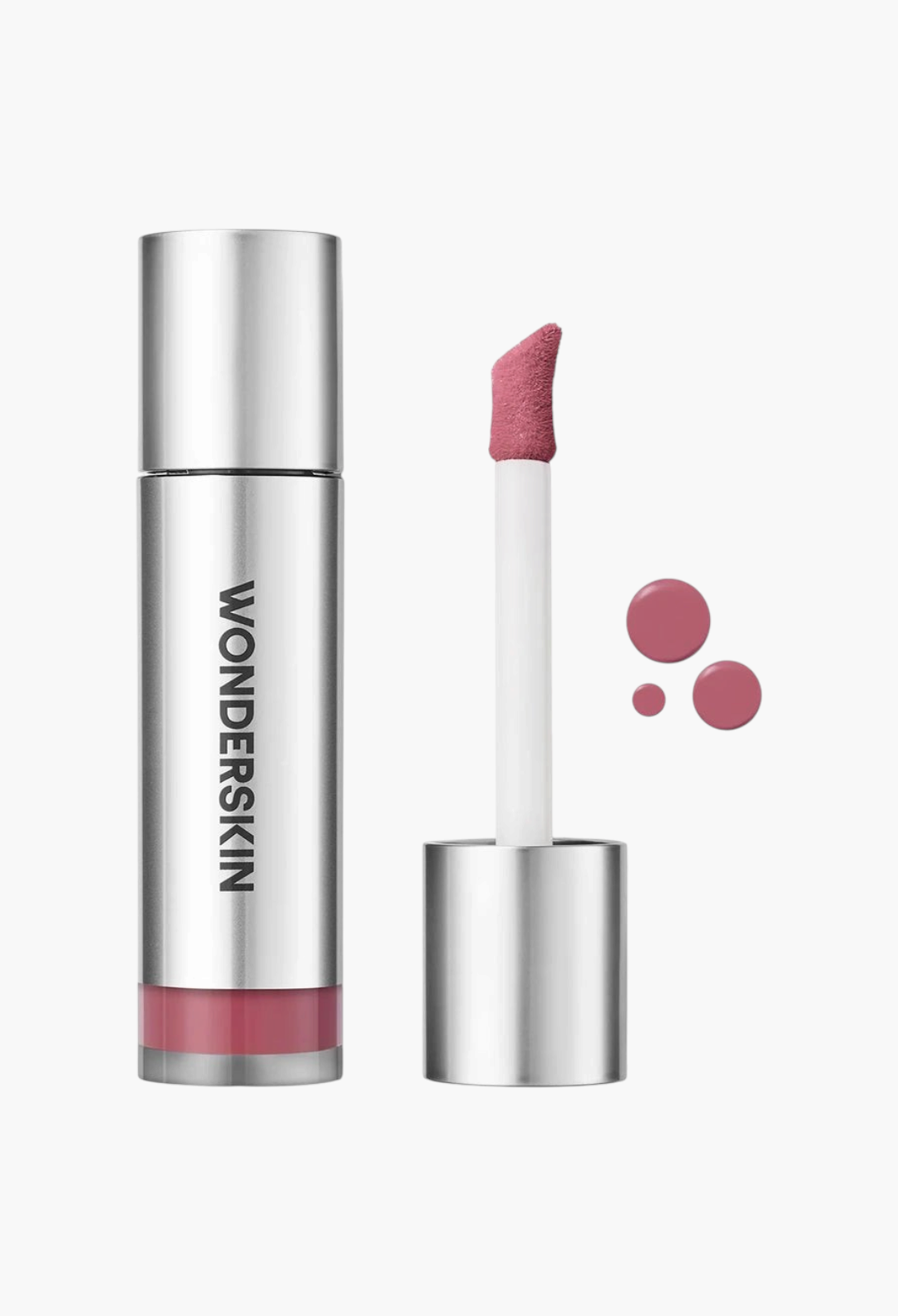GLAM MODA Wonderskin Wonder Blading long-lasting mauve blush stain with doe-foot applicator and metallic silver tube