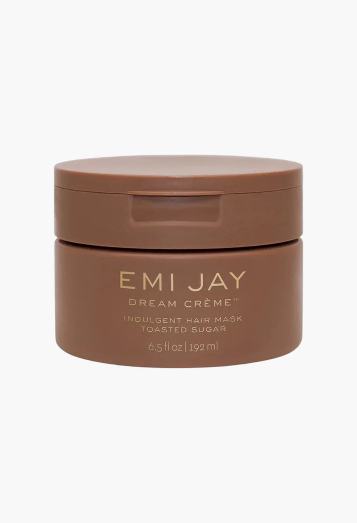 Dream Crème Hydrating Hair Mask in Toasted Sugar tub with flip-top lid