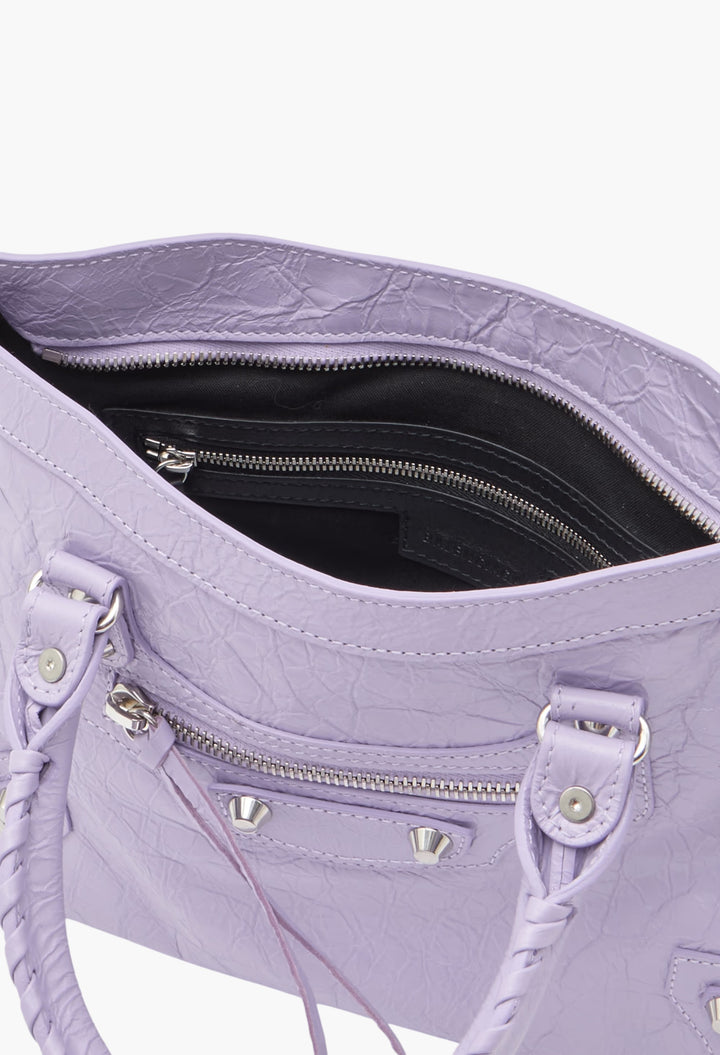 Le City Small Embellished Textured-Leather Tote - GLAM MODA