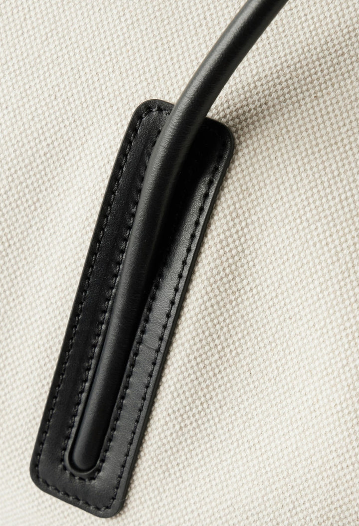 The Stockholm Leather-Trimmed Canvas Tote Bag - GLAM MODA
