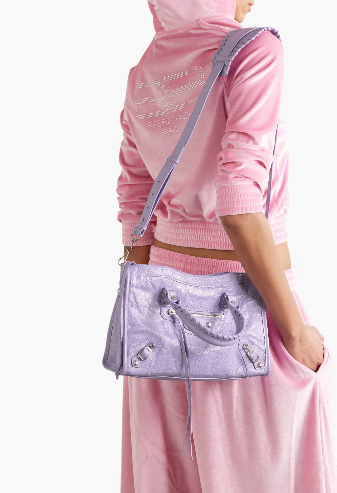 Le City Small Embellished Textured-Leather Tote - GLAM MODA