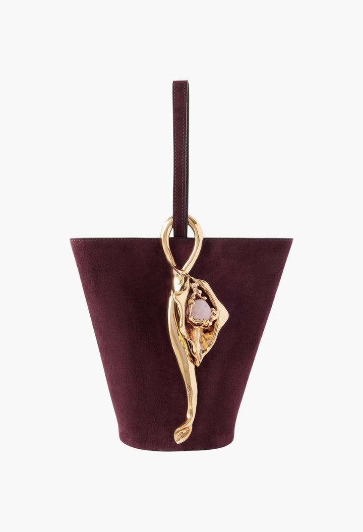 Eden Treasure Embellished Suede Tote Bag - GLAM MODA