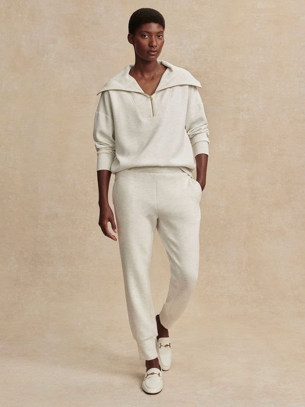 Ivory Marl - The Slim Cuff Pant 25