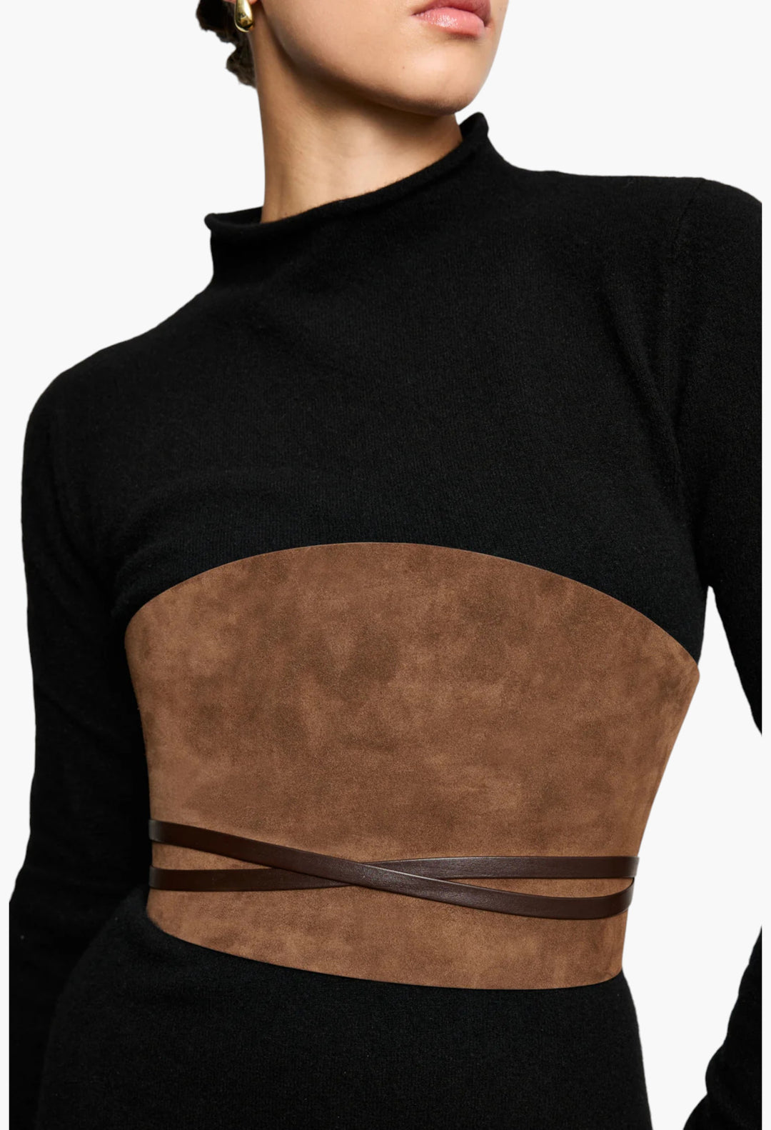 Undone Corset Suede - GLAM MODA