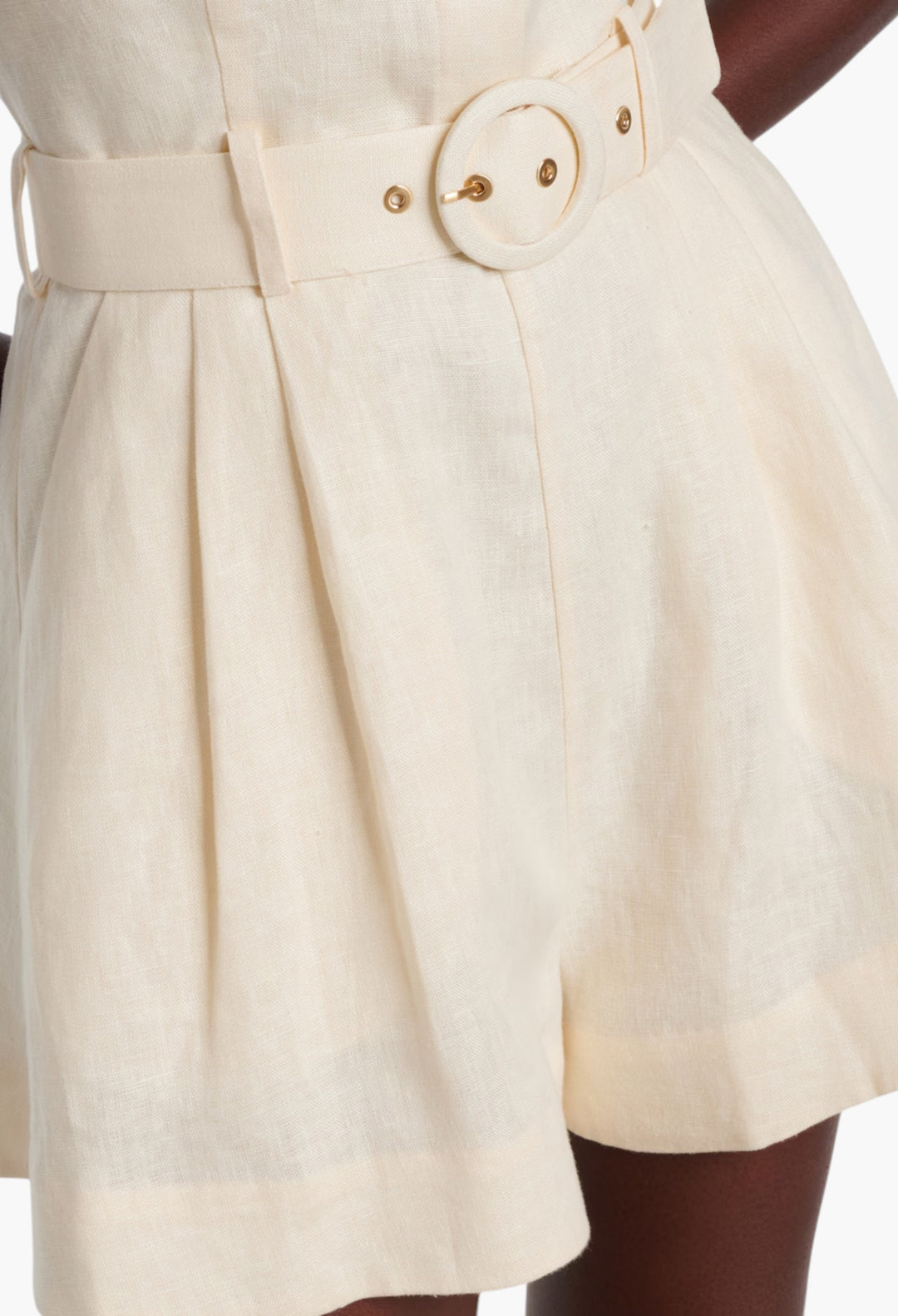 Awaken Halterneck Linen Romper - GLAM MODA