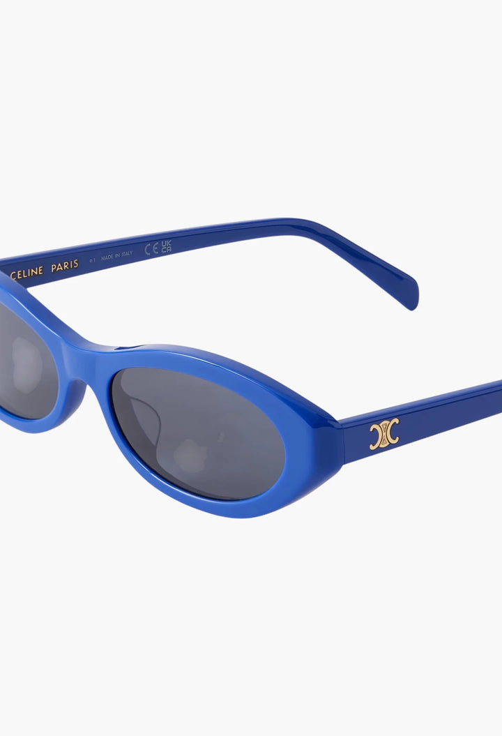 Triomphe mini oval-frame acetate sunglasses