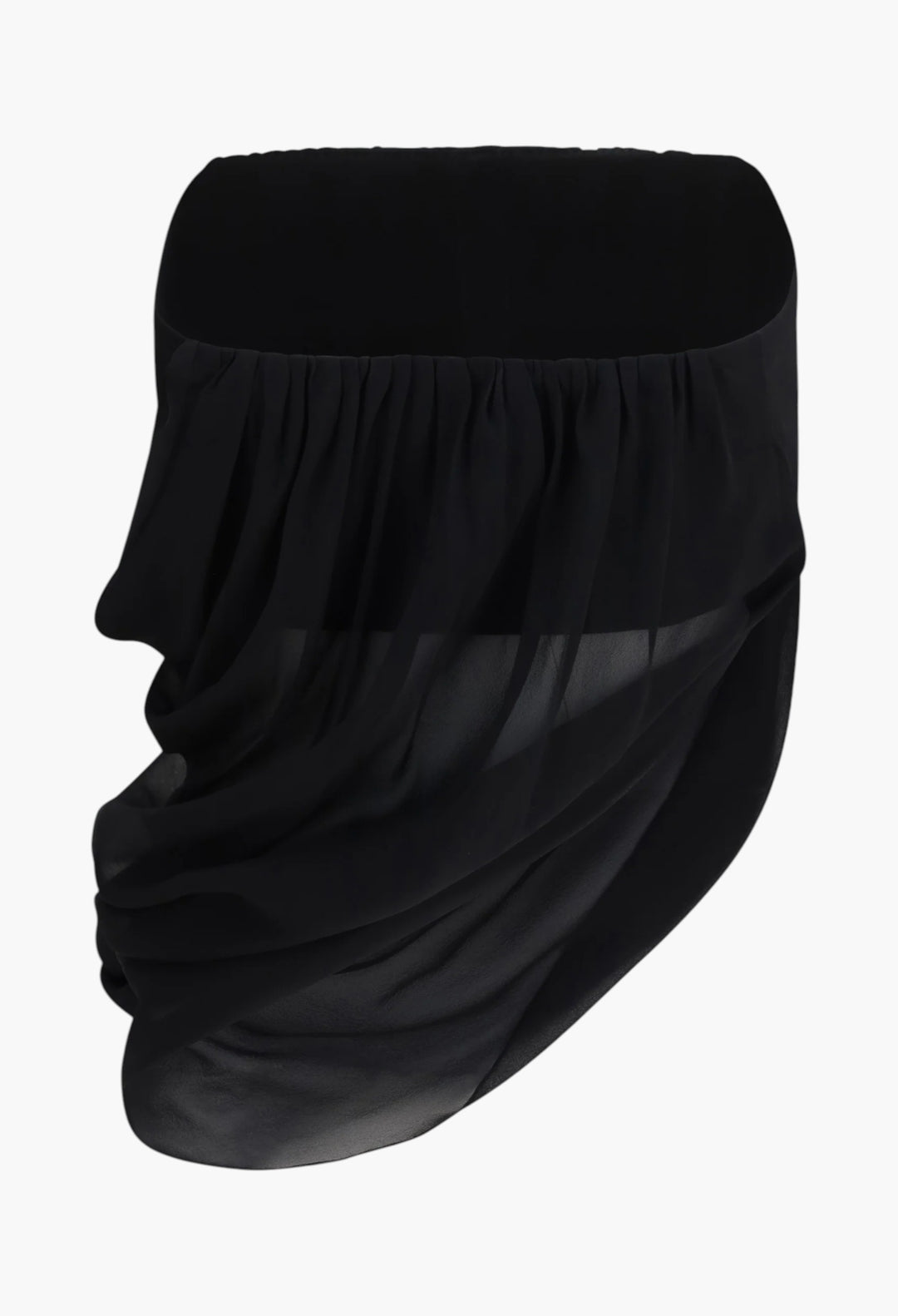 Sheer Draped Top - GLAM MODA