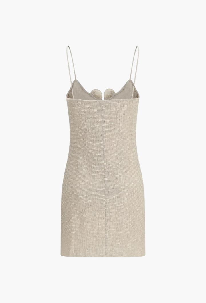 Sleeveless Crêpe Beach Mini Dress - GLAM MODA