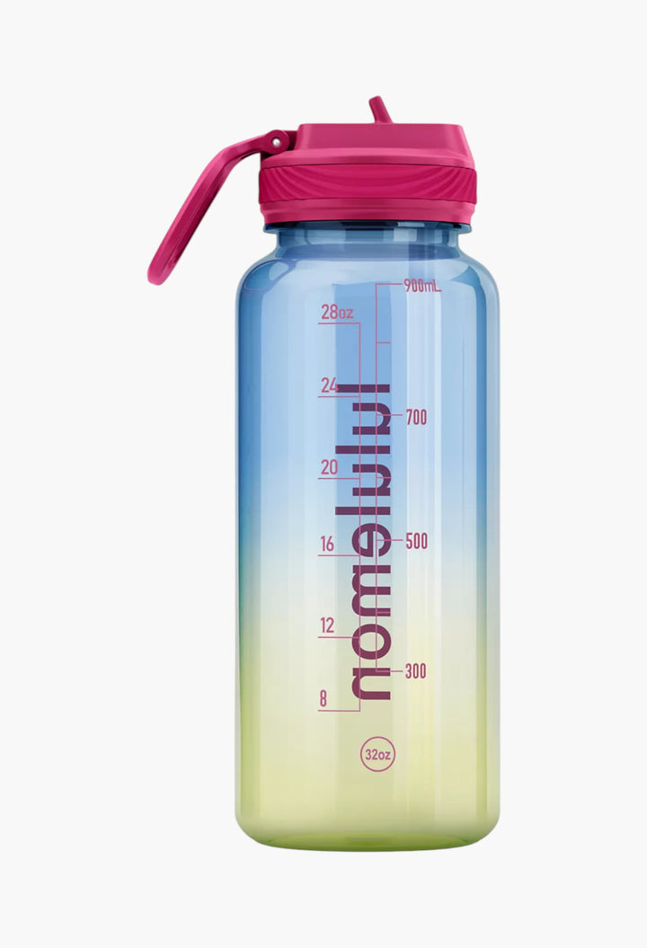 Back to Life Clear Bottle 32oz Straw Lid - GLAM MODA