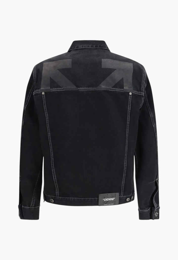 Arrow Zip Skate Denim Jacket - GLAM MODA