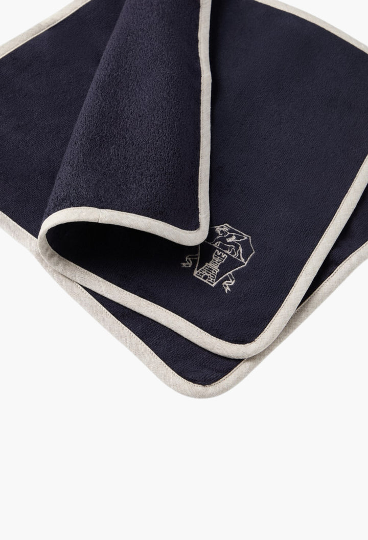 2-Piece Cotton Terrycloth Hand Towel Set With Embroidery - GLAM MODA