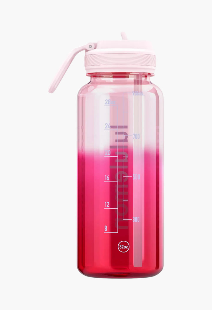 Back to Life Clear Bottle 32oz Straw Lid - GLAM MODA