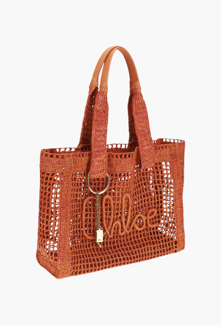 East-West Summer Banana Raffia Tote Bag - GLAM MODA