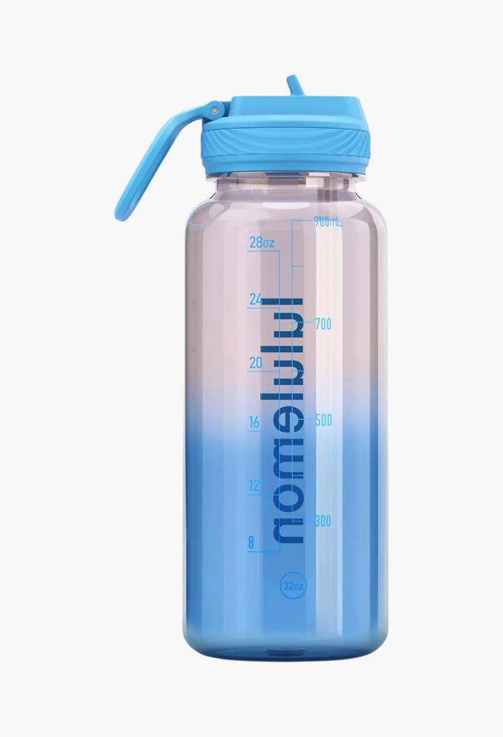 Back to Life Clear Bottle 32oz Straw Lid - GLAM MODA