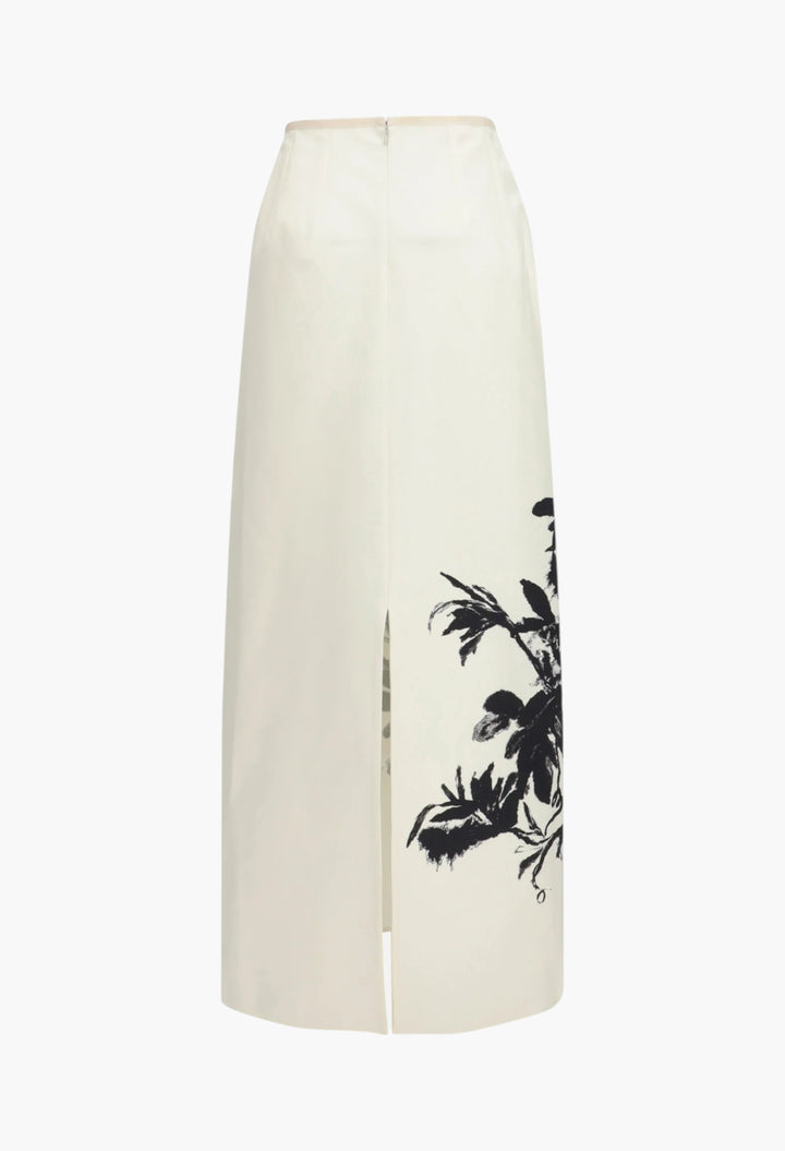 Long Linen And Cotton Skirt - GLAM MODA
