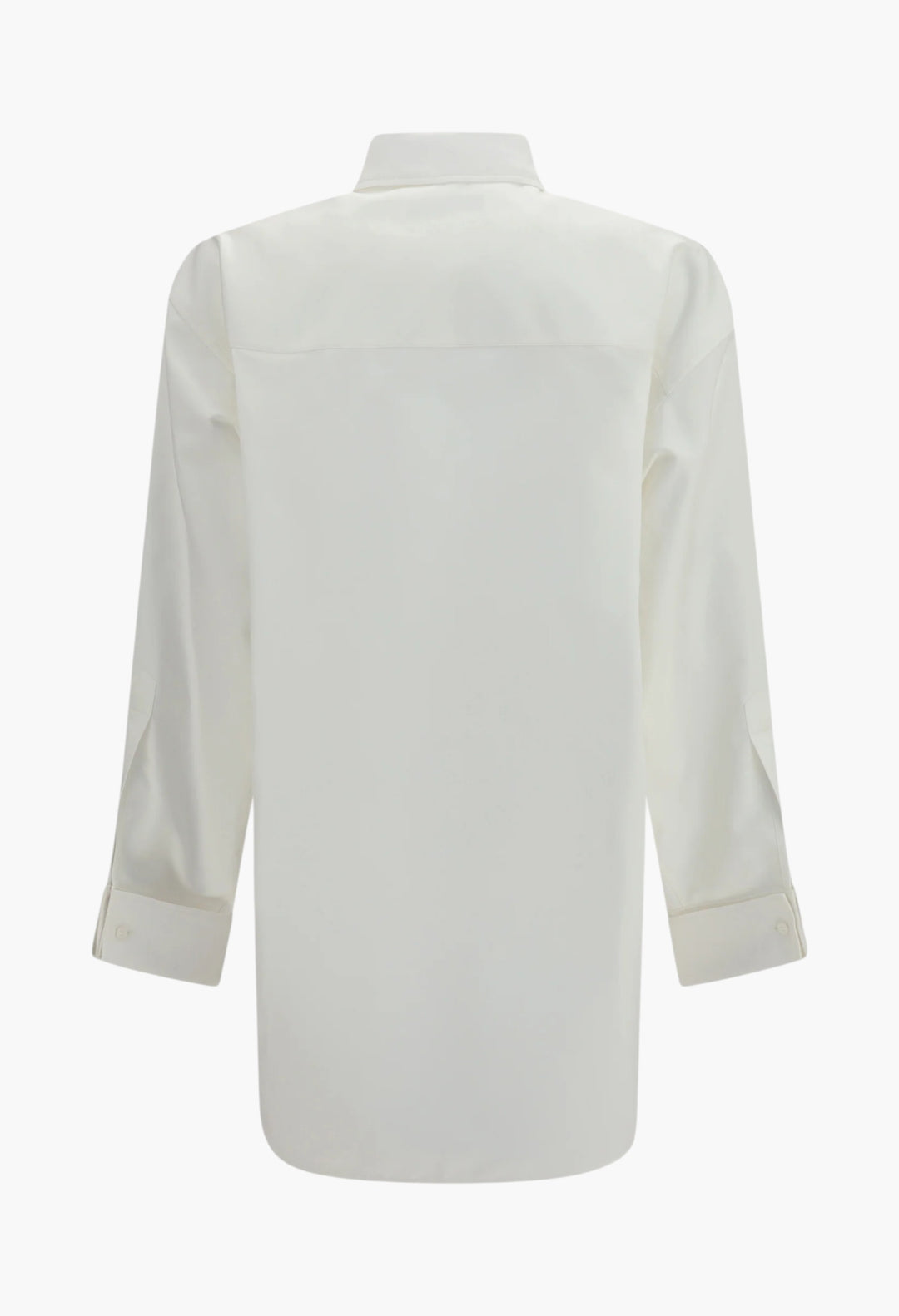 Classic Shirt In Silk Poplin And Cotton Organdy - GLAM MODA