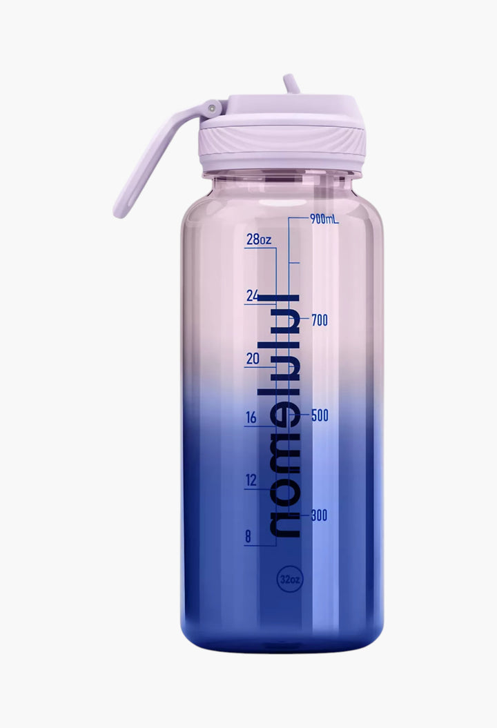 Back to Life Clear Bottle 32oz Straw Lid - GLAM MODA