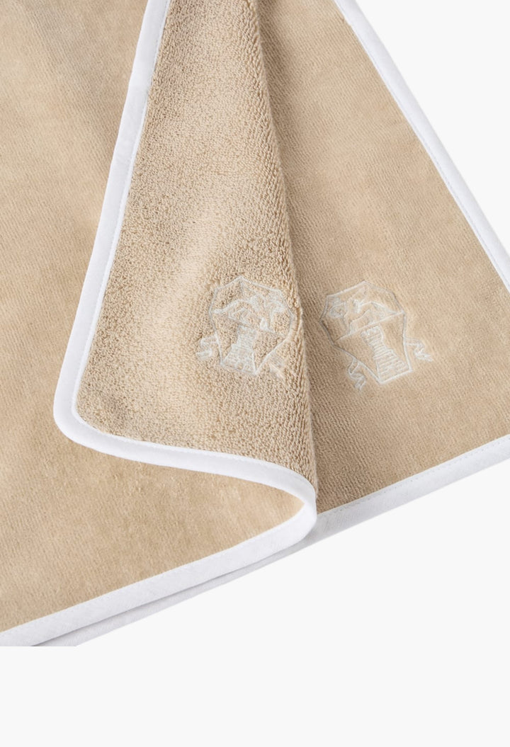 2-Piece Cotton Terrycloth Hand Towel Set With Embroidery - GLAM MODA