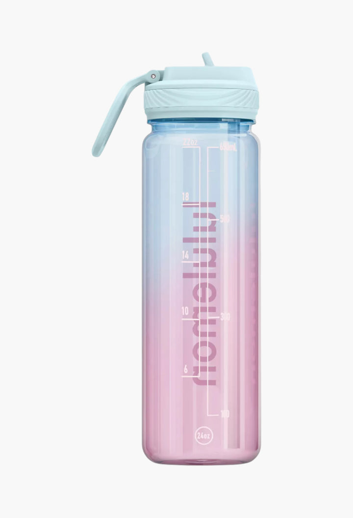 Back to Life Clear Bottle 24oz Straw Lid - GLAM MODA