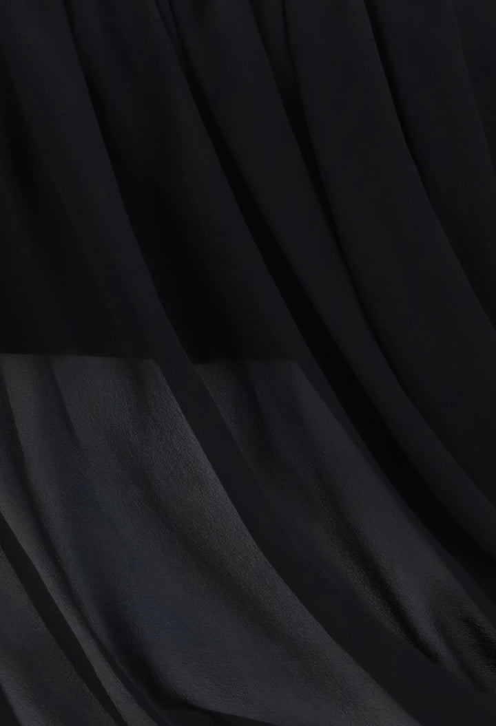 Sheer Draped Top - GLAM MODA