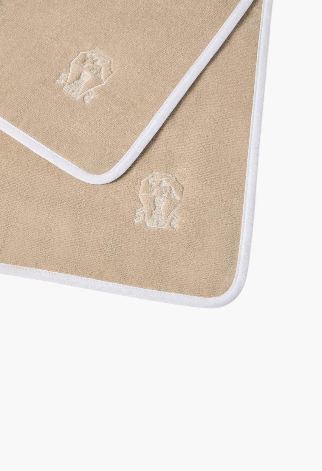 2-Piece Cotton Terrycloth Towel Set With Embroidery - GLAM MODA