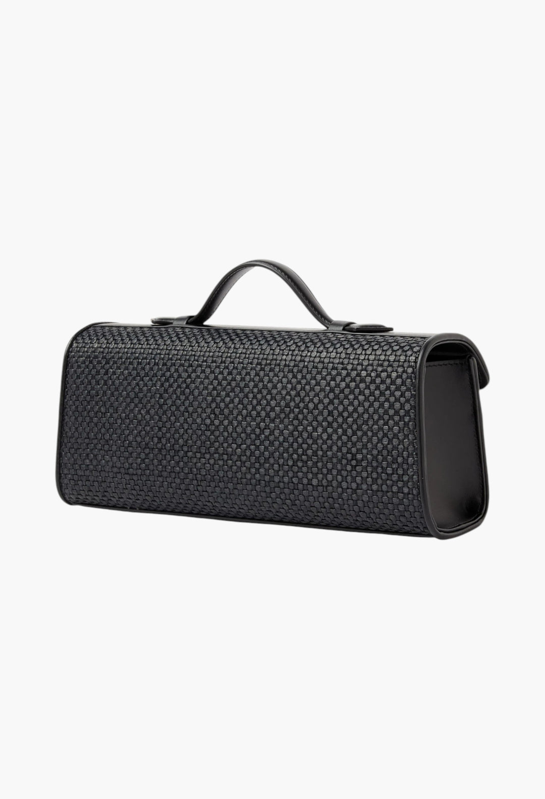 Slim Symmetry Pochette in Woven Raffia - GLAM MODA