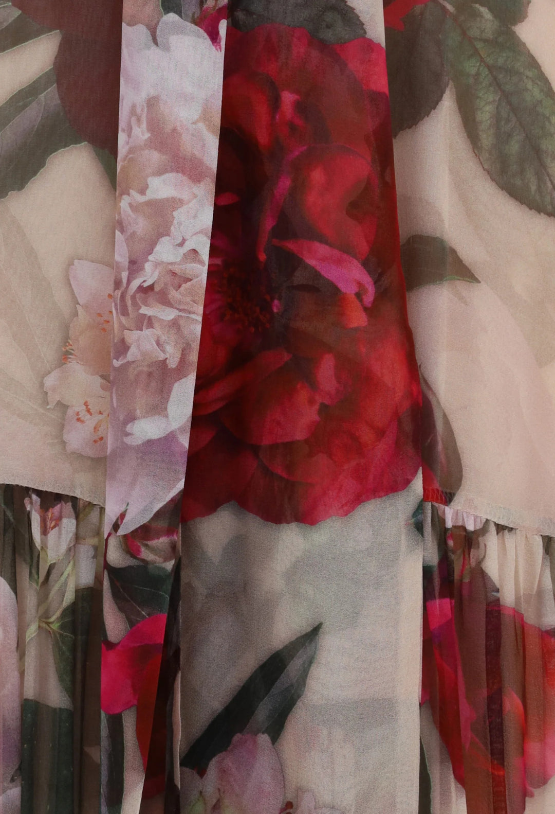 Long Silk Dress With Scarf Detail - GLAM MODA
