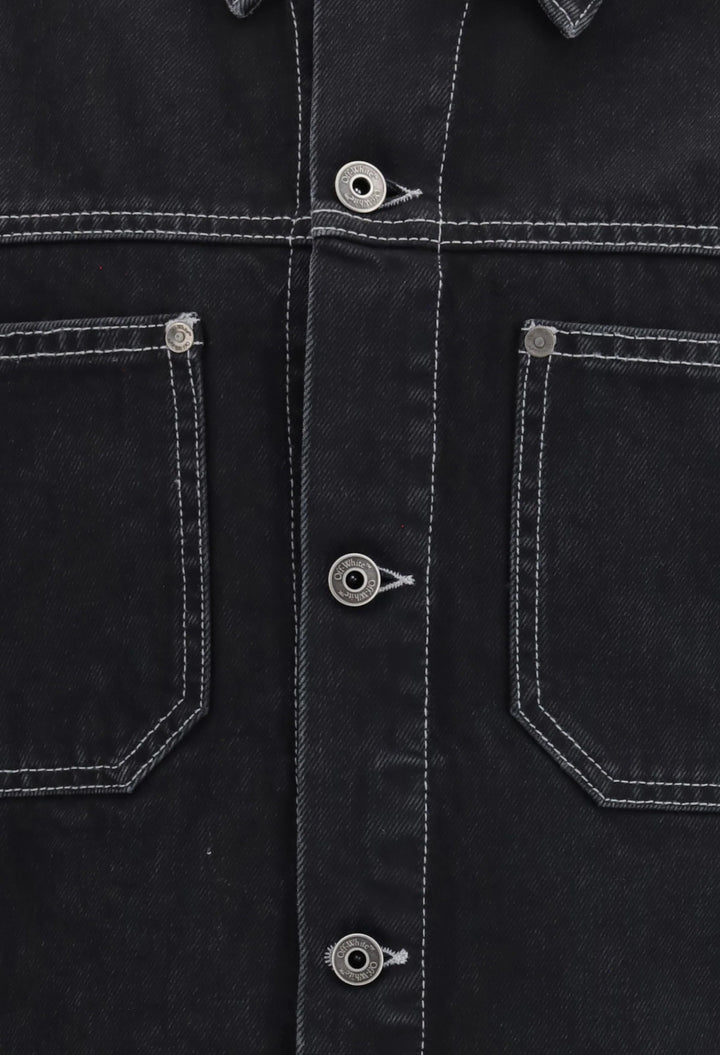 Arrow Zip Skate Denim Jacket - GLAM MODA