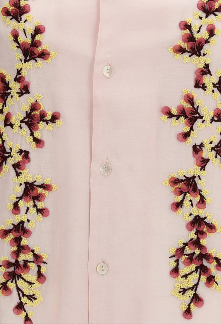 Floral Embroidered Shirt - GLAM MODA