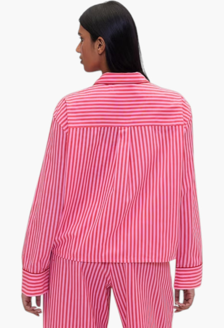 Gap × Summer Fridays Relaxed Poplin Stripe PJ Shirt - GLAM MODA