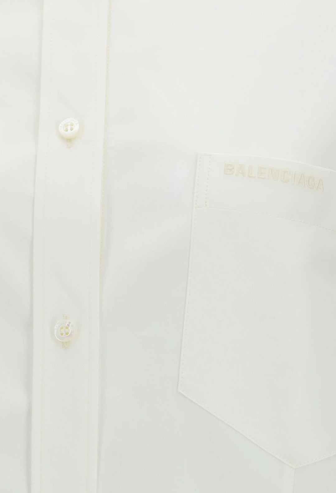 Classic Shirt In Silk Poplin And Cotton Organdy - GLAM MODA