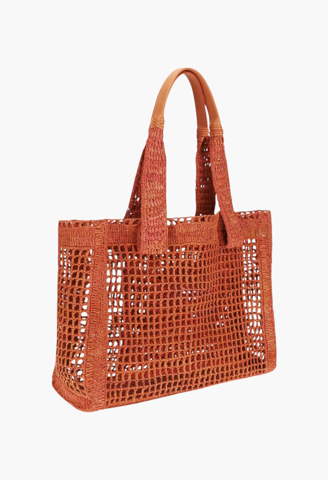 East-West Summer Banana Raffia Tote Bag - GLAM MODA