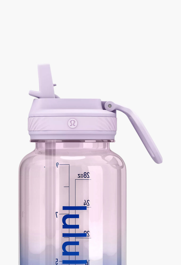 Back to Life Clear Bottle 32oz Straw Lid - GLAM MODA