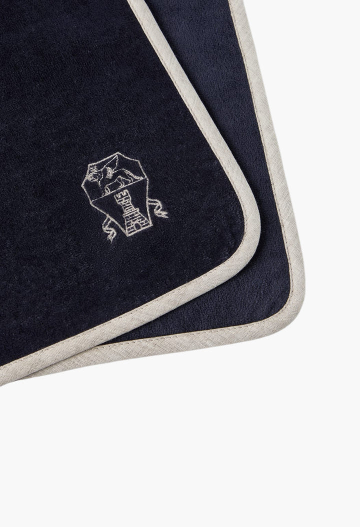 2-Piece Cotton Terrycloth Towel Set With Embroidery - GLAM MODA