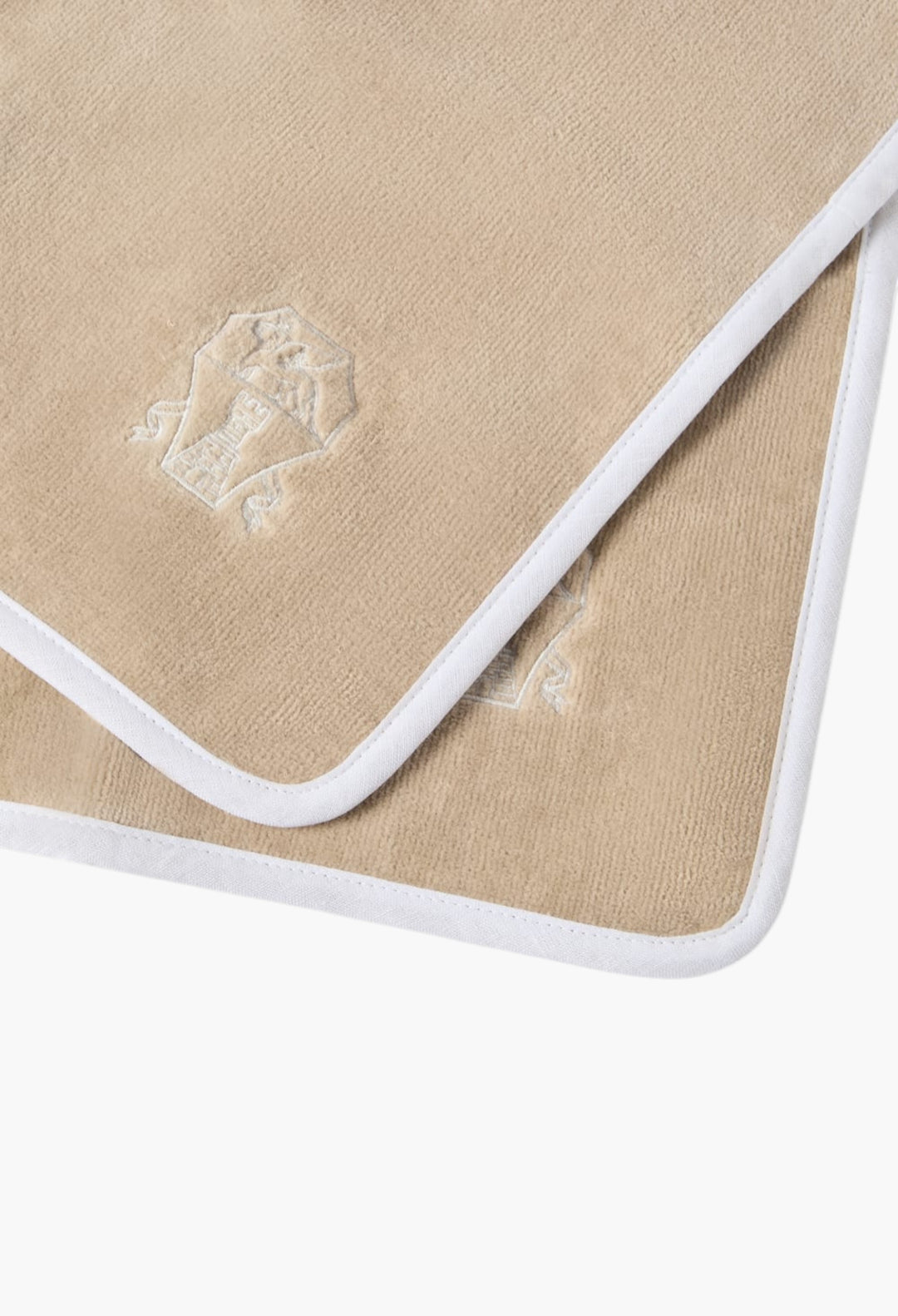 2-Piece Cotton Terrycloth Hand Towel Set With Embroidery - GLAM MODA