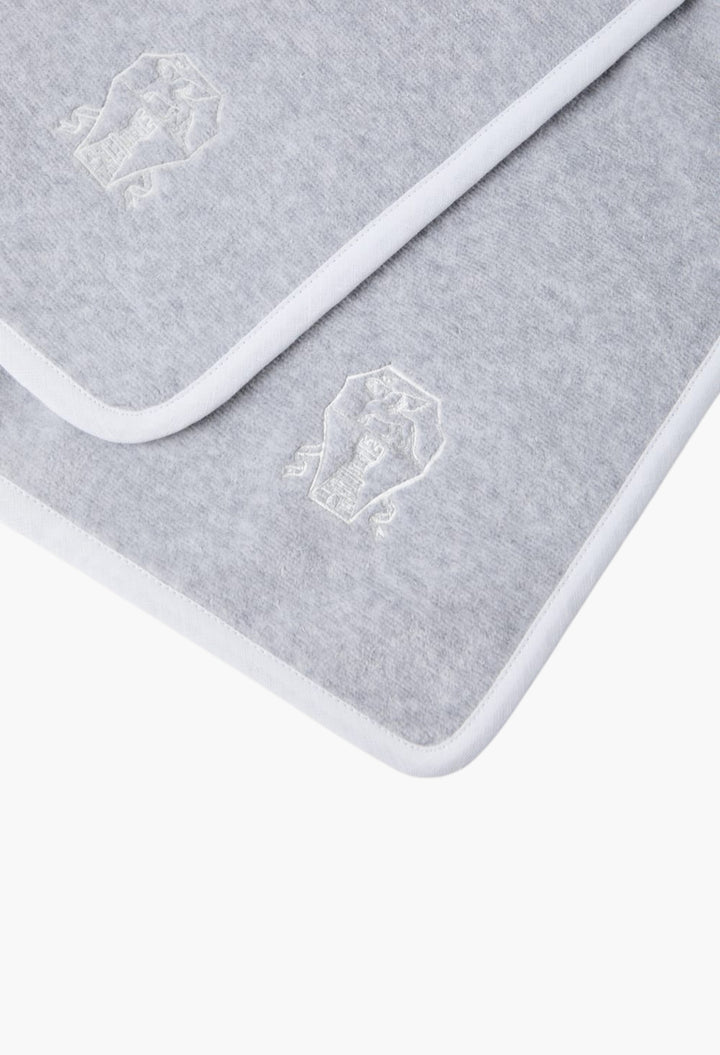 2-Piece Cotton Terrycloth Towel Set With Embroidery - GLAM MODA