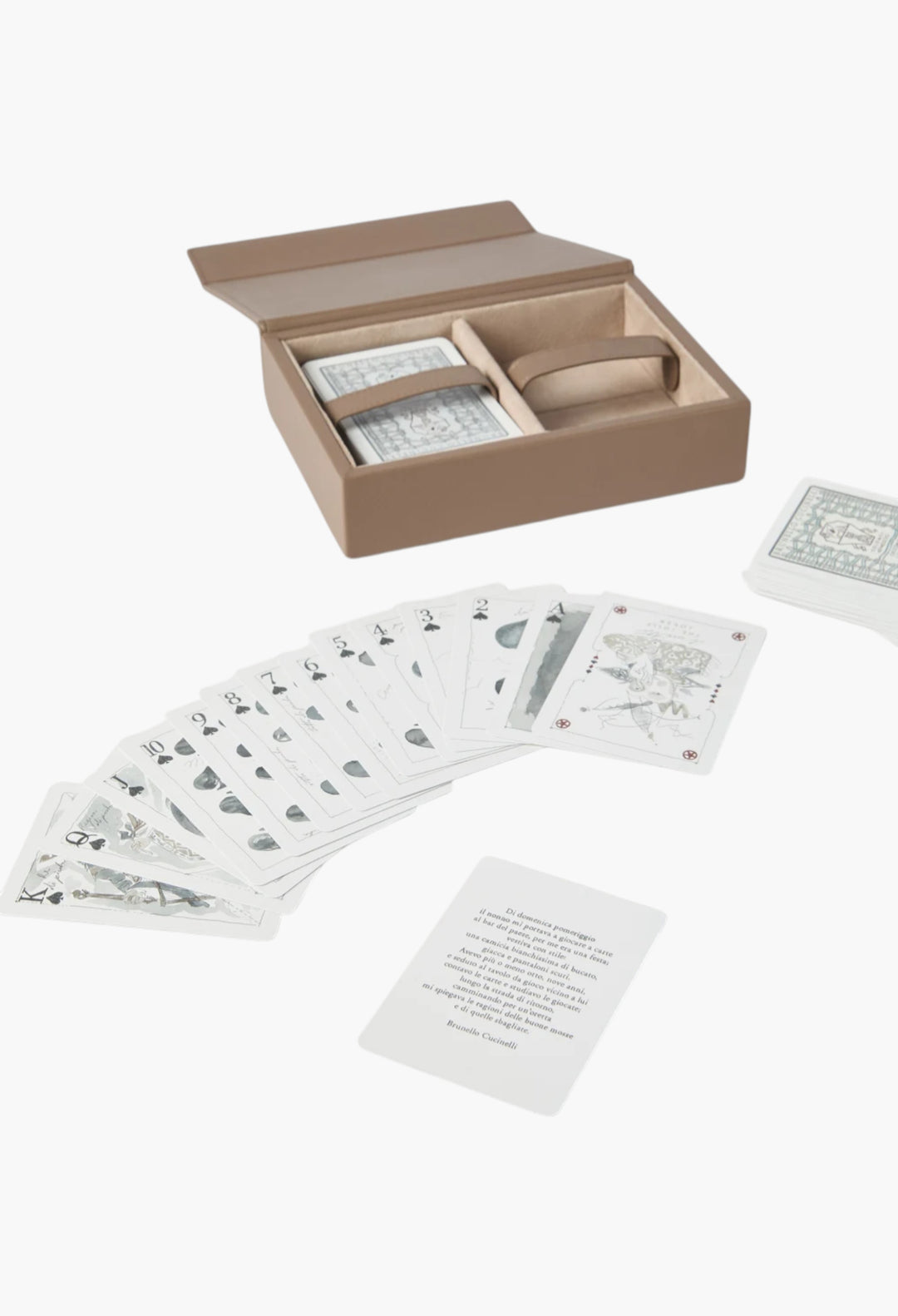 Playing Cards Set With Leather Case - GLAM MODA