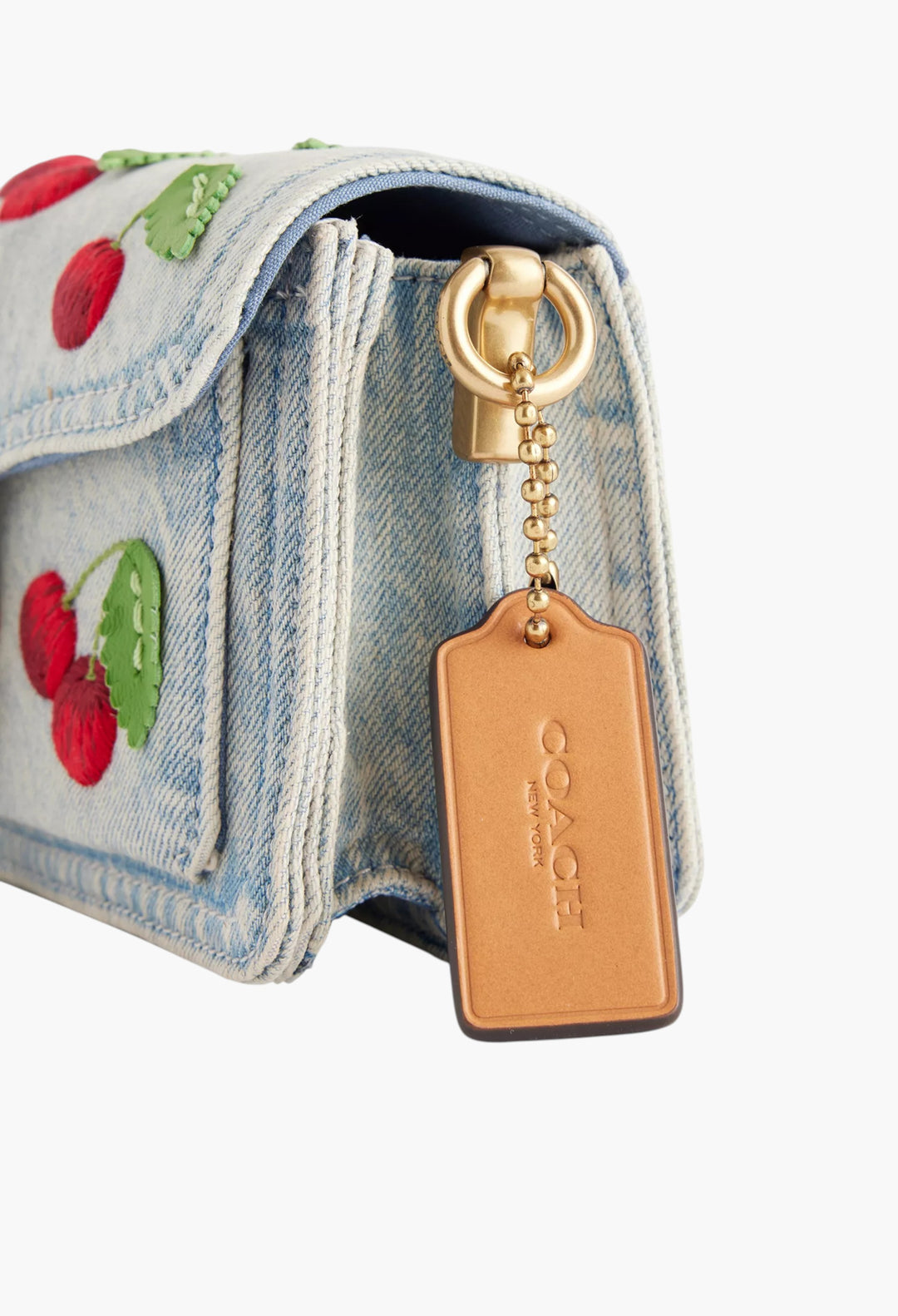 Cherry Tabby 20 Denim Shoulder Bag - GLAM MODA