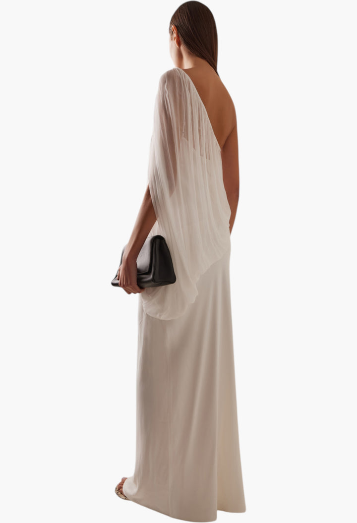 Solstice One-Shoulder Chiffon Maxi Dress - GLAM MODA