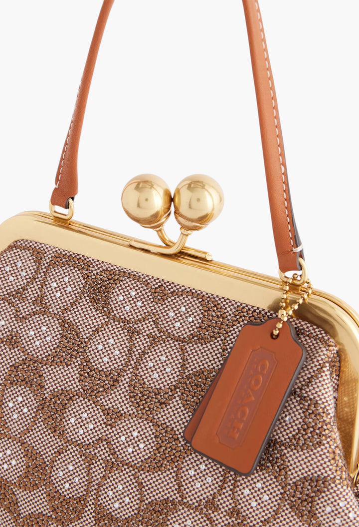Crystal Small Kisslock Top-Handle Bag - GLAM MODA