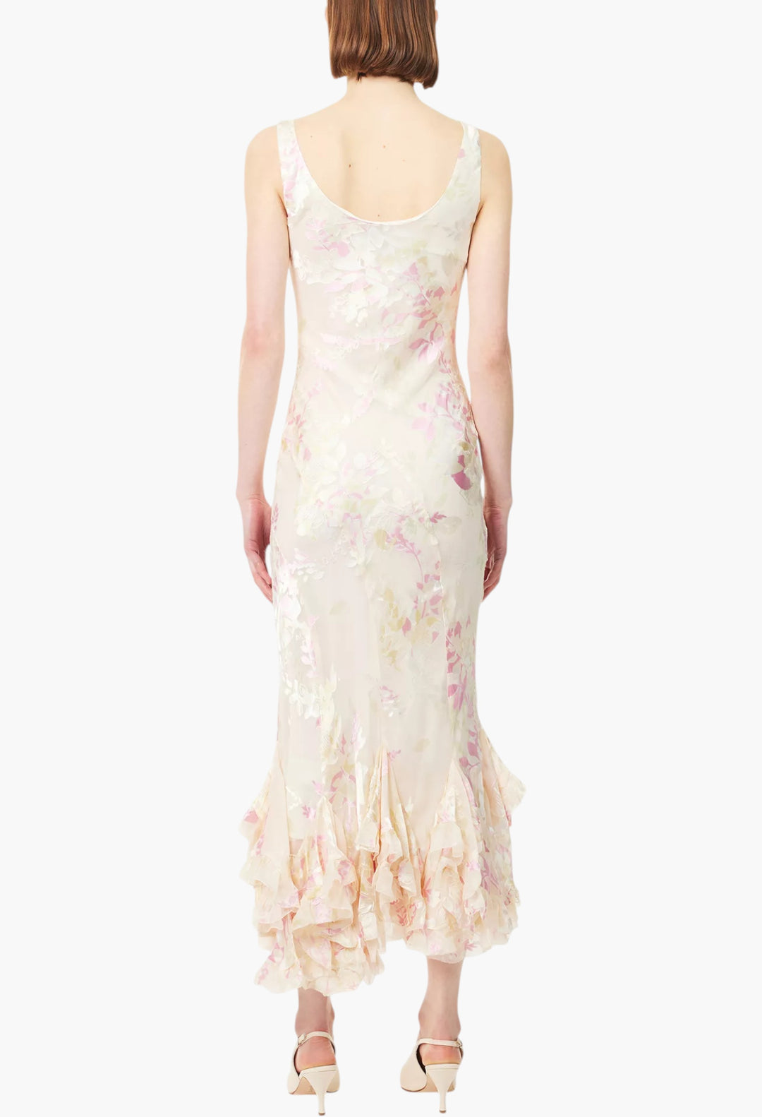 Evanthe Floral-Jacquard Woven Midi Dress - GLAM MODA