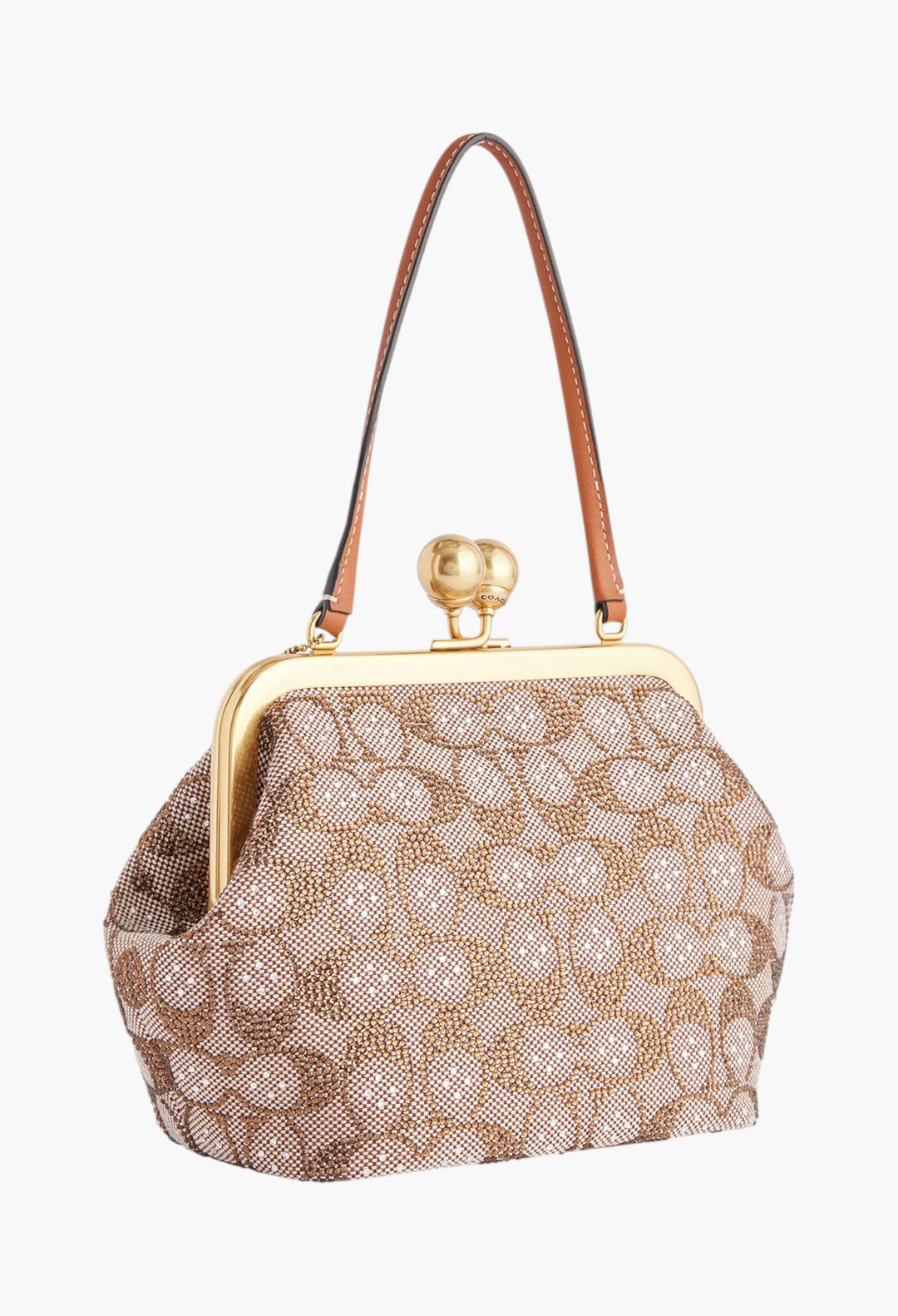 Crystal Small Kisslock Top-Handle Bag - GLAM MODA