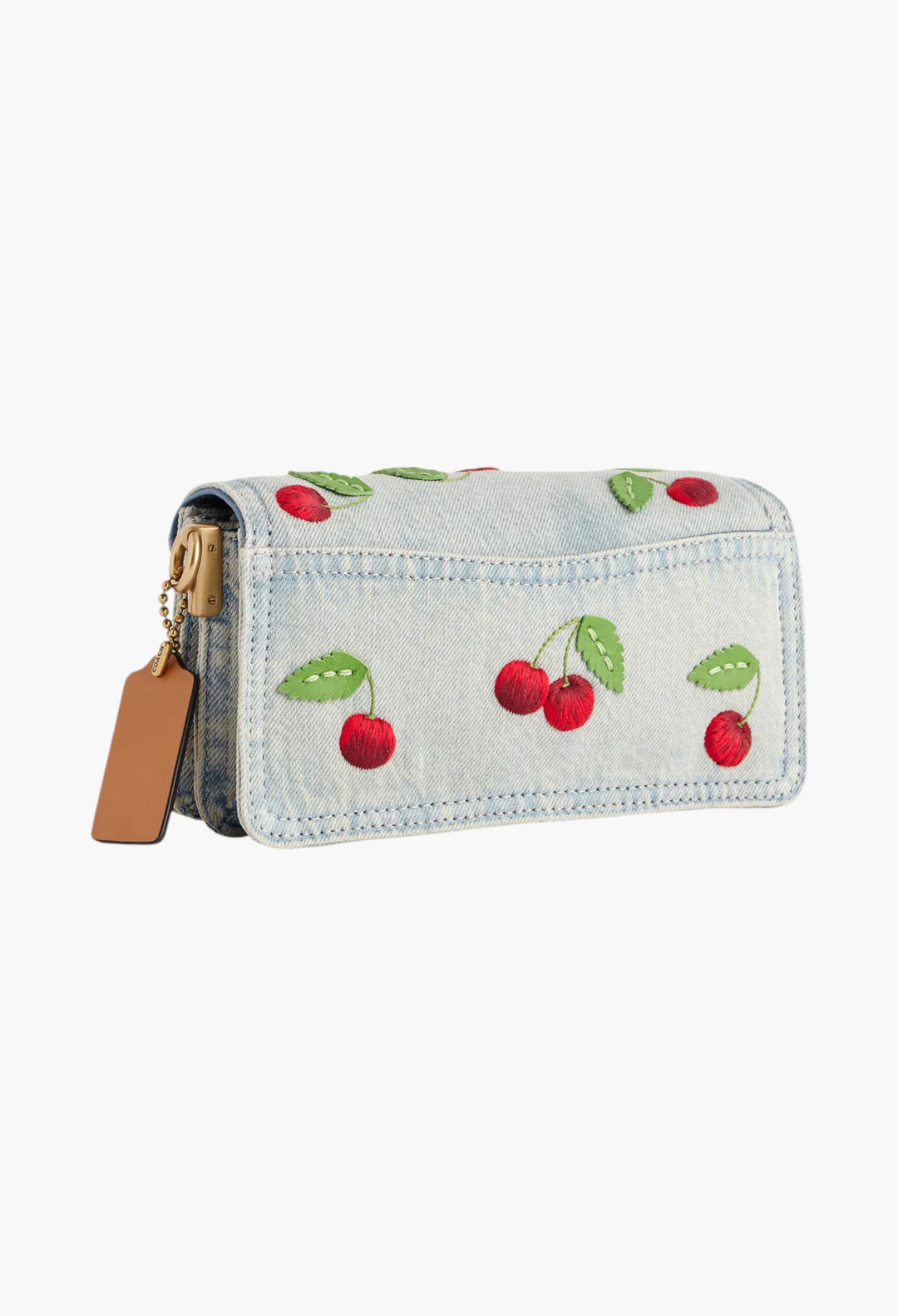 Cherry Tabby 20 Denim Shoulder Bag - GLAM MODA