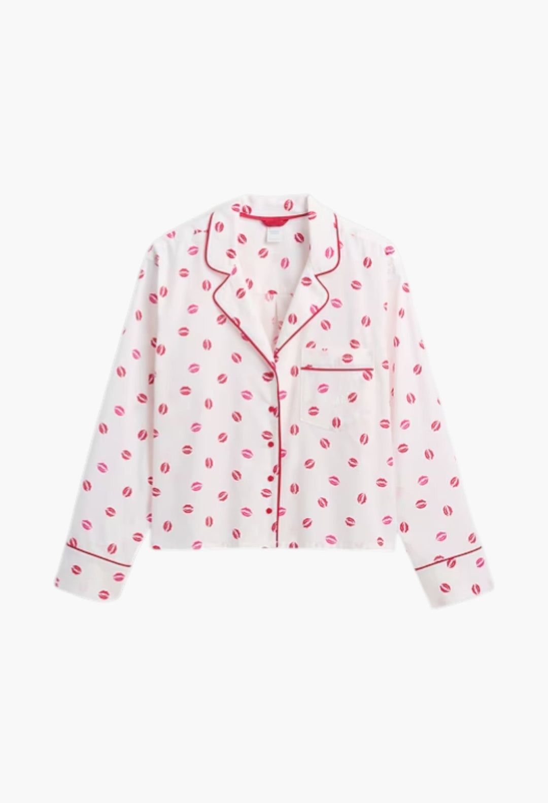 Relaxed Poplin Kiss PJ Shirt - GLAM MODA