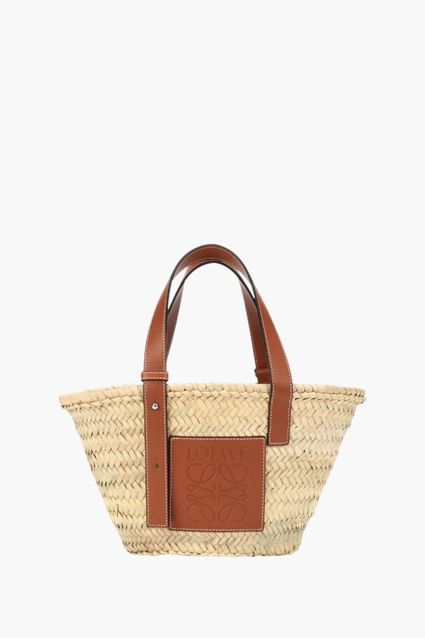 LOEWE Leather-trimmed Basket Bag