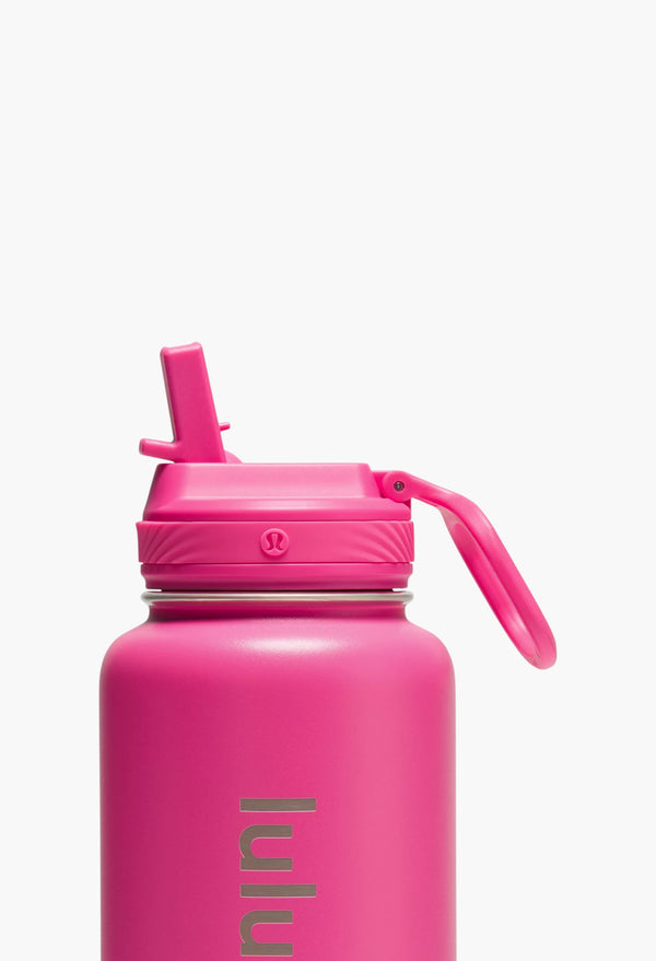 Racer Pink - Back to Life Sport Bottle 32oz Straw Lid