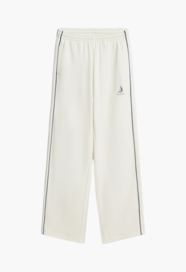 Ivory - Straight cut trousers with stripes