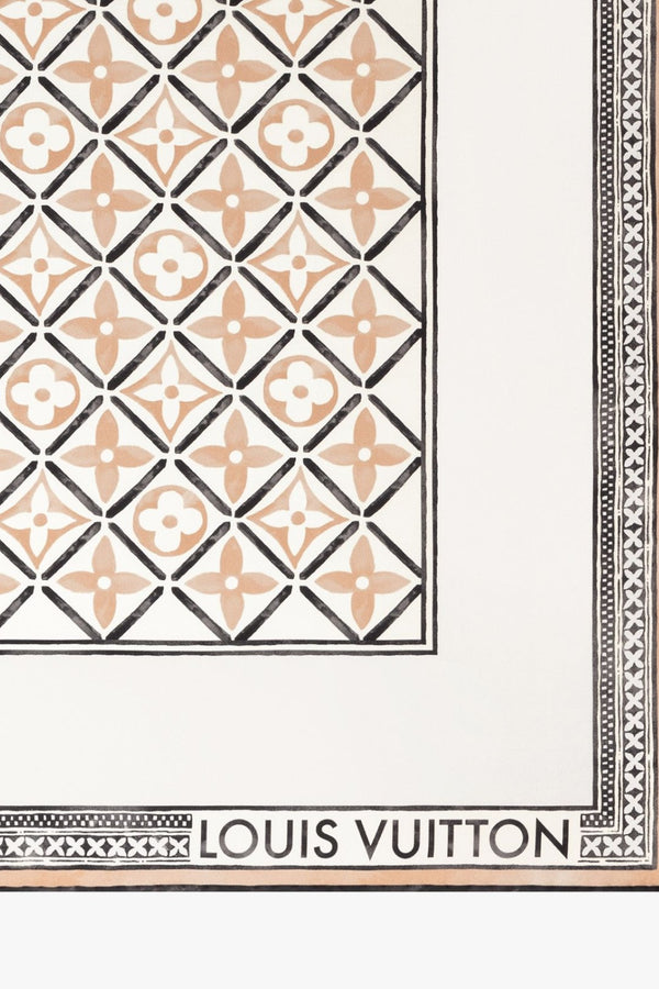 Monogram Flower Tile Square 90