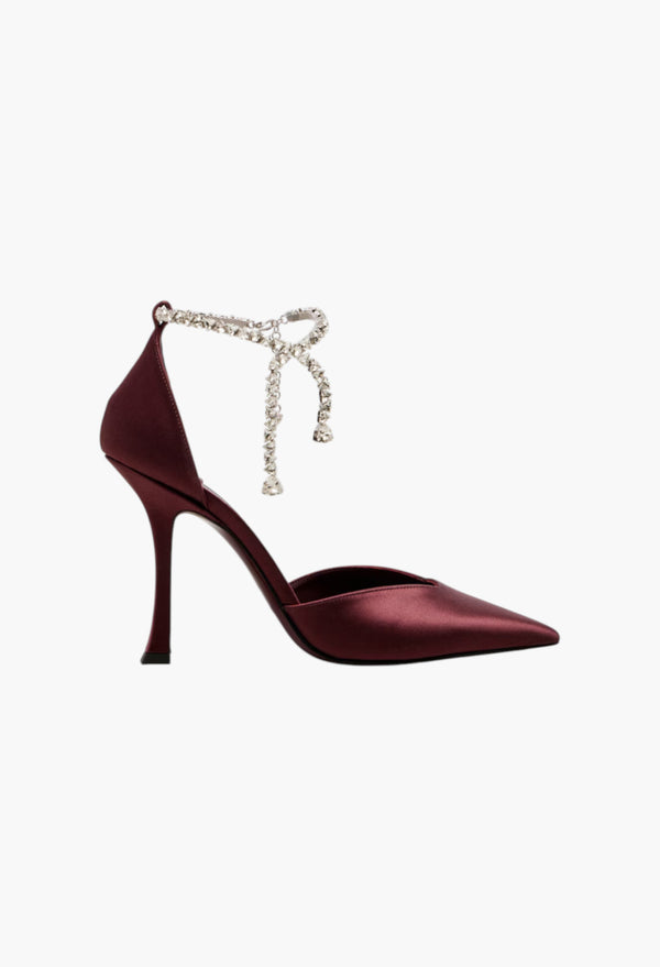 Stevie 100 embellished satin pumps