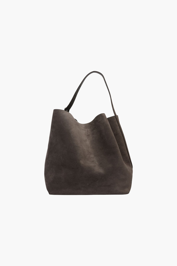 TOTÊME Espresso Leather Shoulder Bag